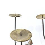 Chandelier bronze, design Allemand, 20ème