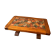 Table basse en chêne et céramique