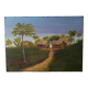 Vintage colonial style exotic painting