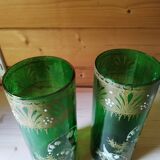 Lot of enameled vases