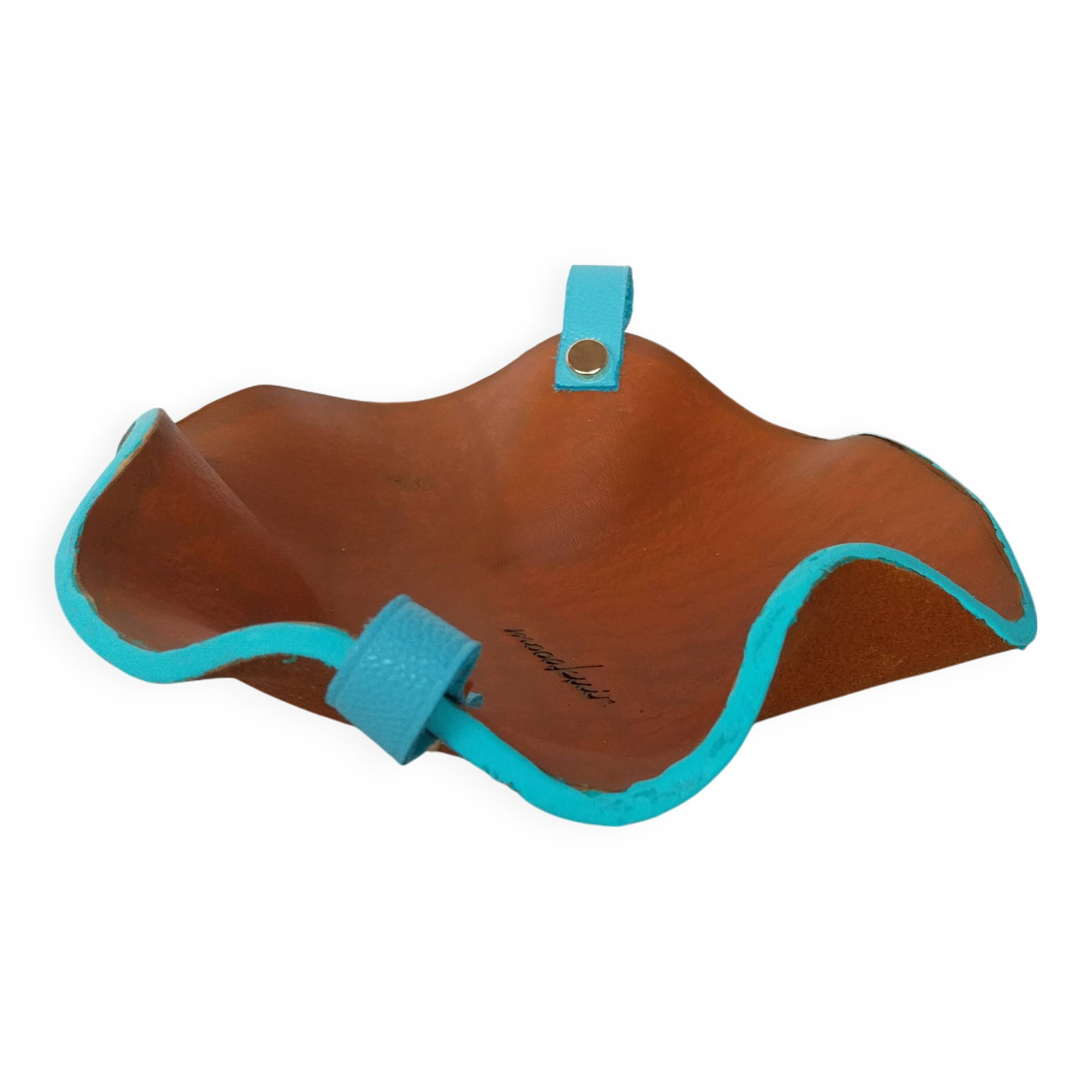 Leather shaped pocket emptier