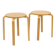 Set of 2 Vintage IKEA Frosta Stools, Beech Wood, 1990s