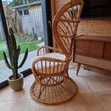 Gio Ponti wicker armchair