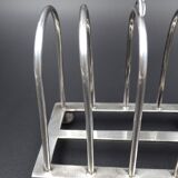 Silver metal toast carrier - circa 1940