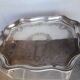 Tray in silver metal