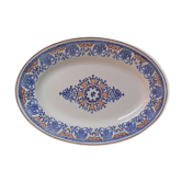 Plat ovale faïence Longwy