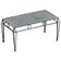 Metal coffee table in French garden style, mid-century modern, with perforated top, 1950s.