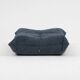 Fauteuil Togo et pouf en velours côtelé gris par Michel Ducaroy pour Ligne Roset, 1973
