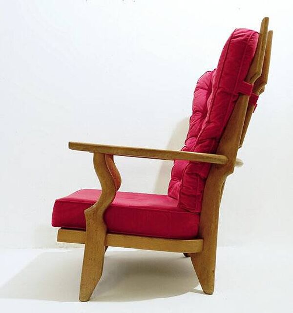 Fauteuil ''Grand Repos'' de Guillerme & Chambron pour Votre maison - années 1960