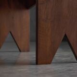 Mid-Century Walnut Bench, France, Late 20th Century