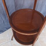 English pedestal table 3 mahogany trays