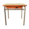 School desk with drawer and vintage beige formica top