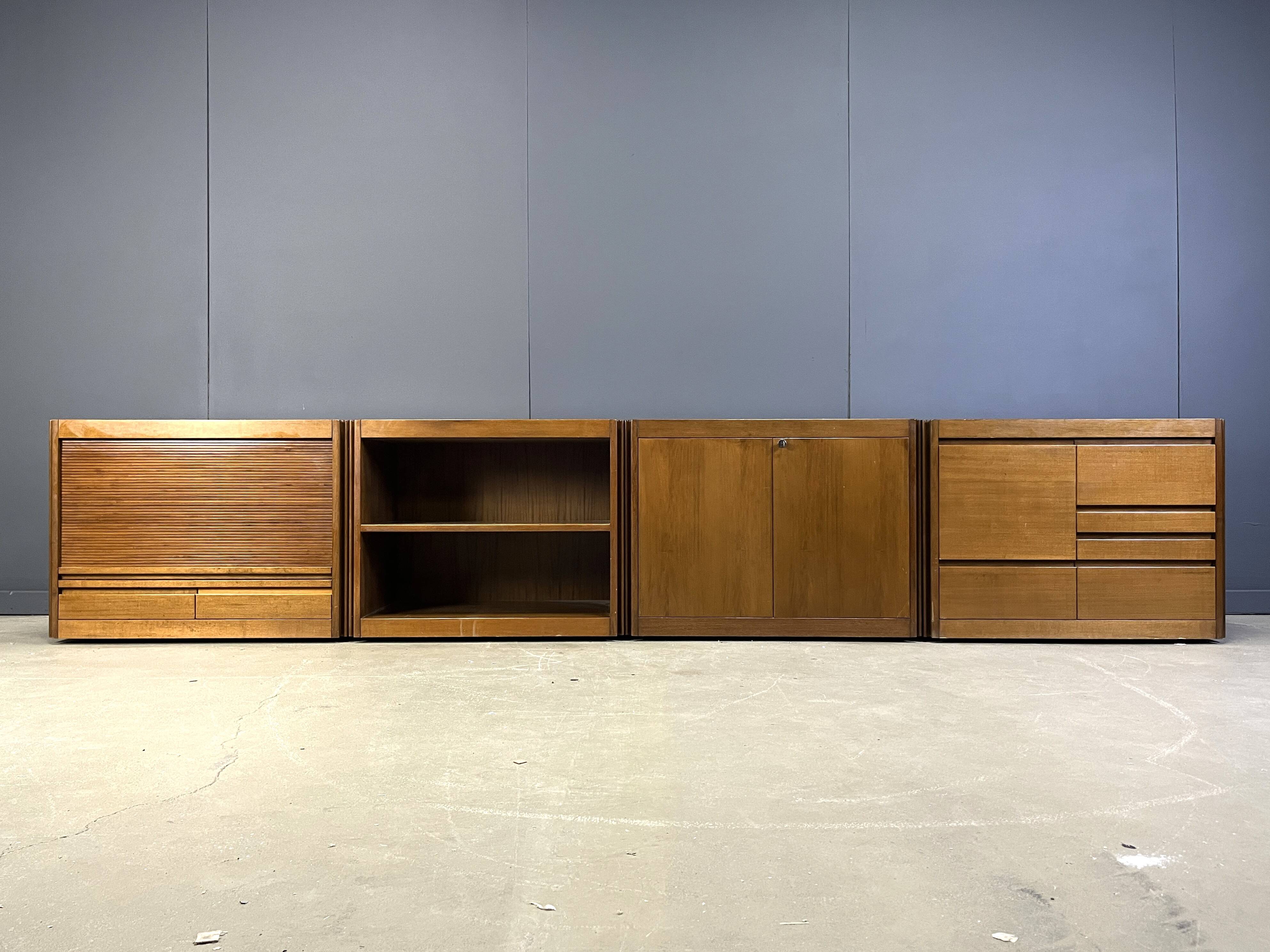 Vintage 4d sideboard by Angelo Mangiarotti for Molteni, 1970s