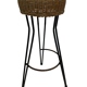 Vintage Stool Rattan Rohe Noordwolde Netherlands 1960s Design