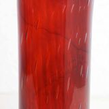 Vase en verre vintage orangé