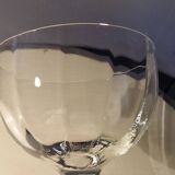 2 large ice cream bowls, dessert or otherwise, in crystal from the 1920s.