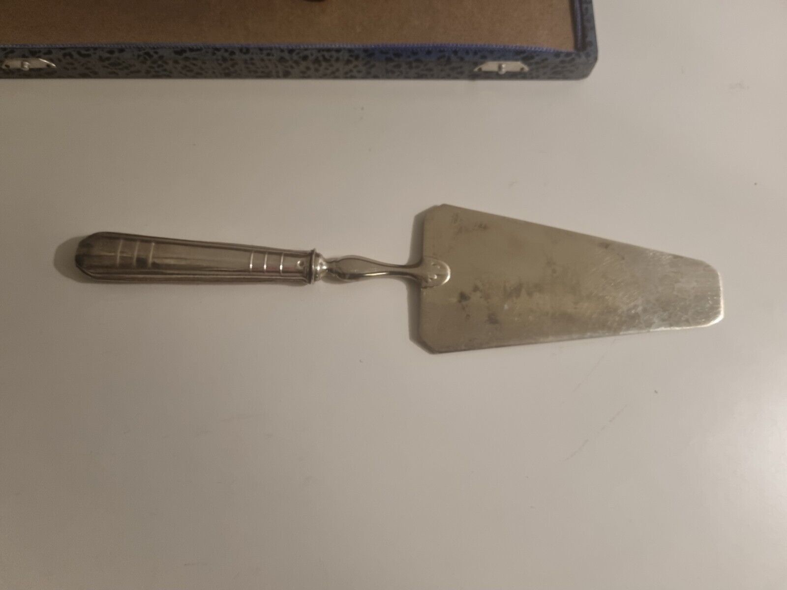 Old pie shovel silver metal