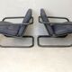 Paire de fauteuils édition Prisunic acier tubulaire et coussins mousses, France, 1973