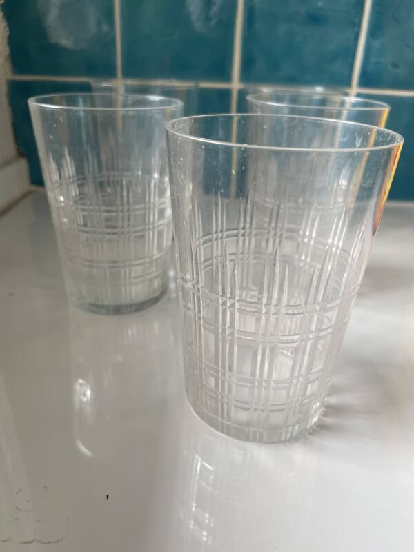 5 verres à jus de fruit Baccarat modèle Nancy