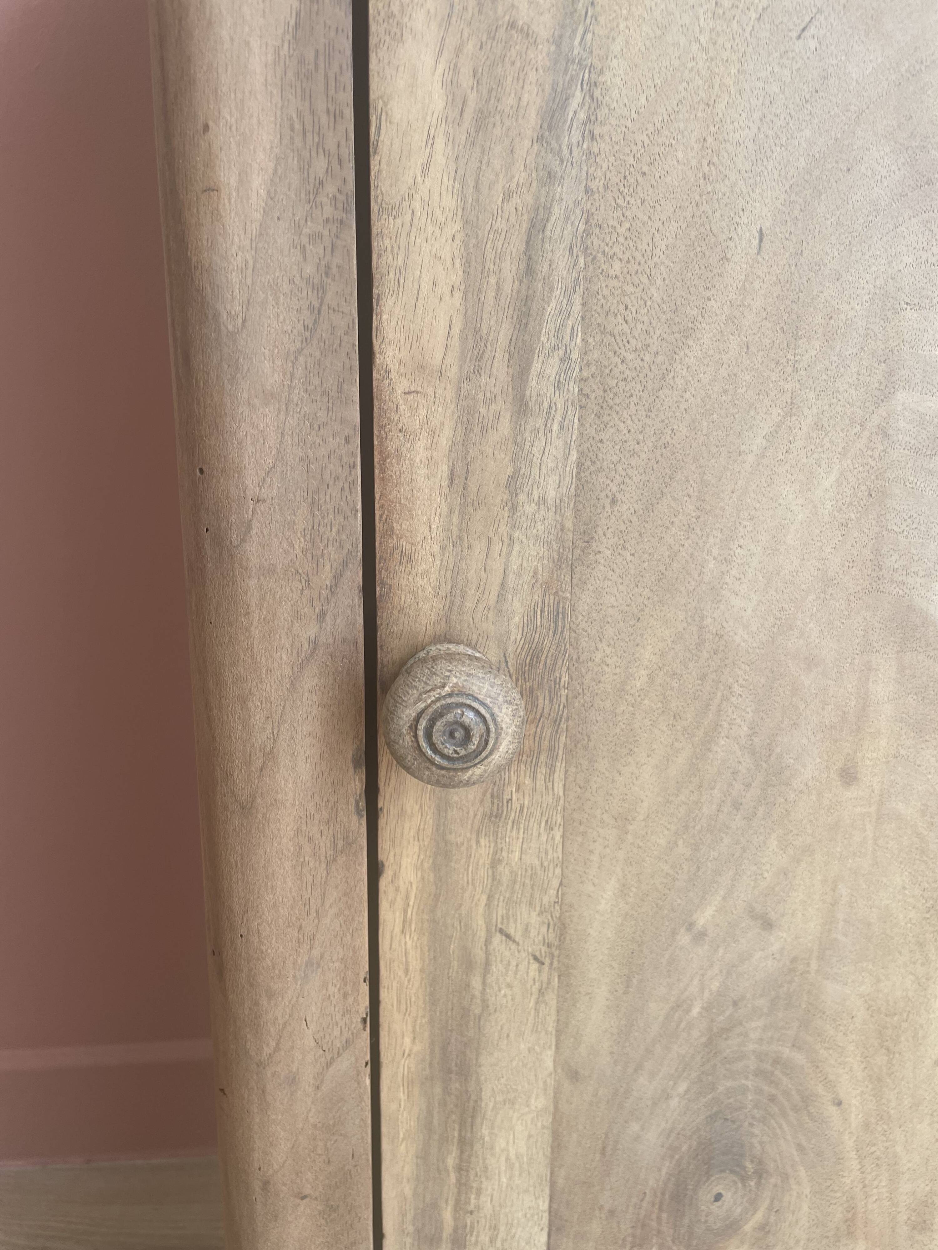 Bedside table / side table old solid wood (oak)