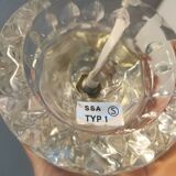 Swedish table lamp in hard pressed crystal glass, from Swedish SSA