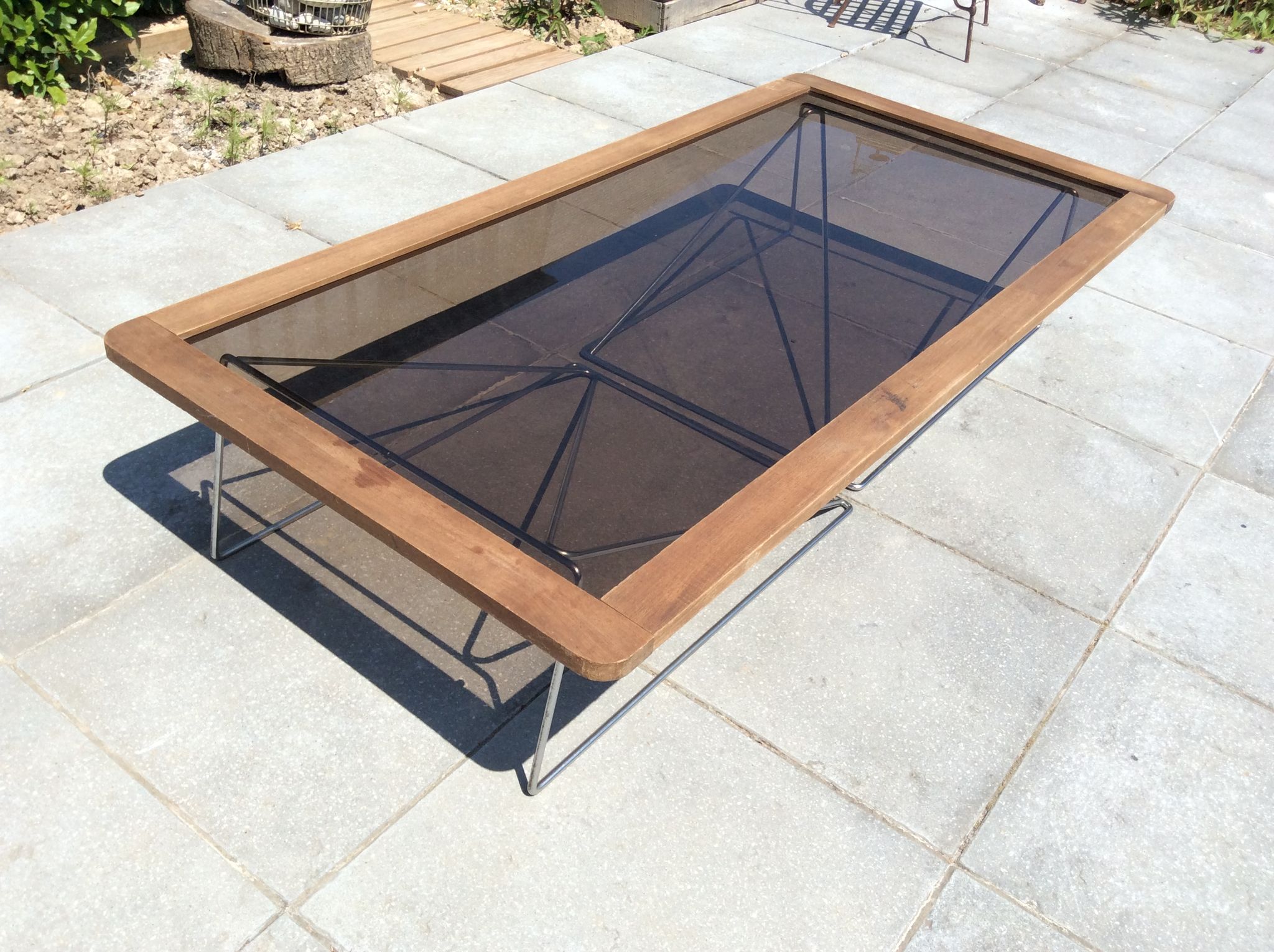 Table basse et haute tréteaux