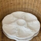 Set of 4 Gien oyster plates