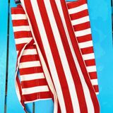 Vintage portable and removable deckchair