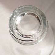 Set of 2 cups, glass and metal holder, Bormiolo Rocco, Italy