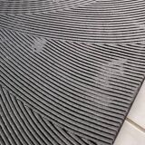 Minimalist monochrome abstract painting in black