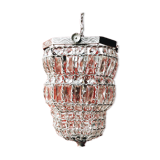 Old chandelier pampilles & chiseled metal