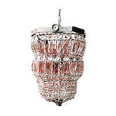 Old chandelier pampilles & chiseled metal