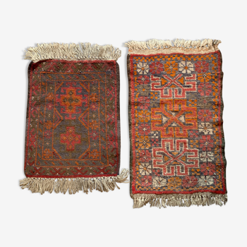 Set of 2 vintage carpet