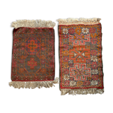 Lot de deux tapis vintage