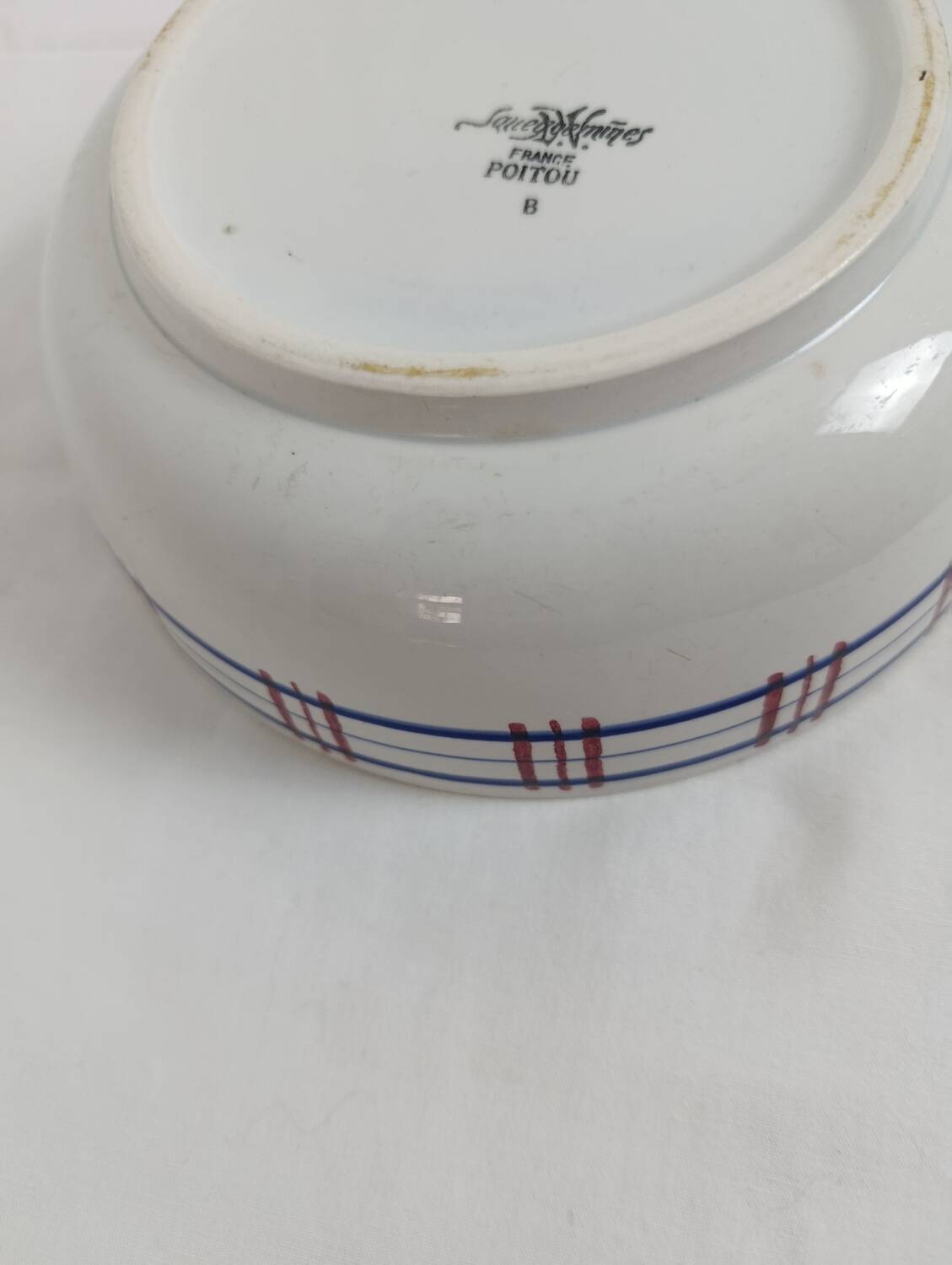 Vegetable dish Sarreguemines Poitou