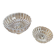 Glass and silver-plated bowls