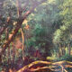 "Study for the fallen tree" oil on canvas signed 1925