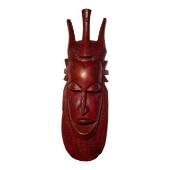 Masque africain Benin bois rouge