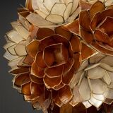 Suspension ball in pearly capiz shell Germany 1960s