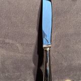 Dessert knife in silver metal signed Christofle model Boréal
