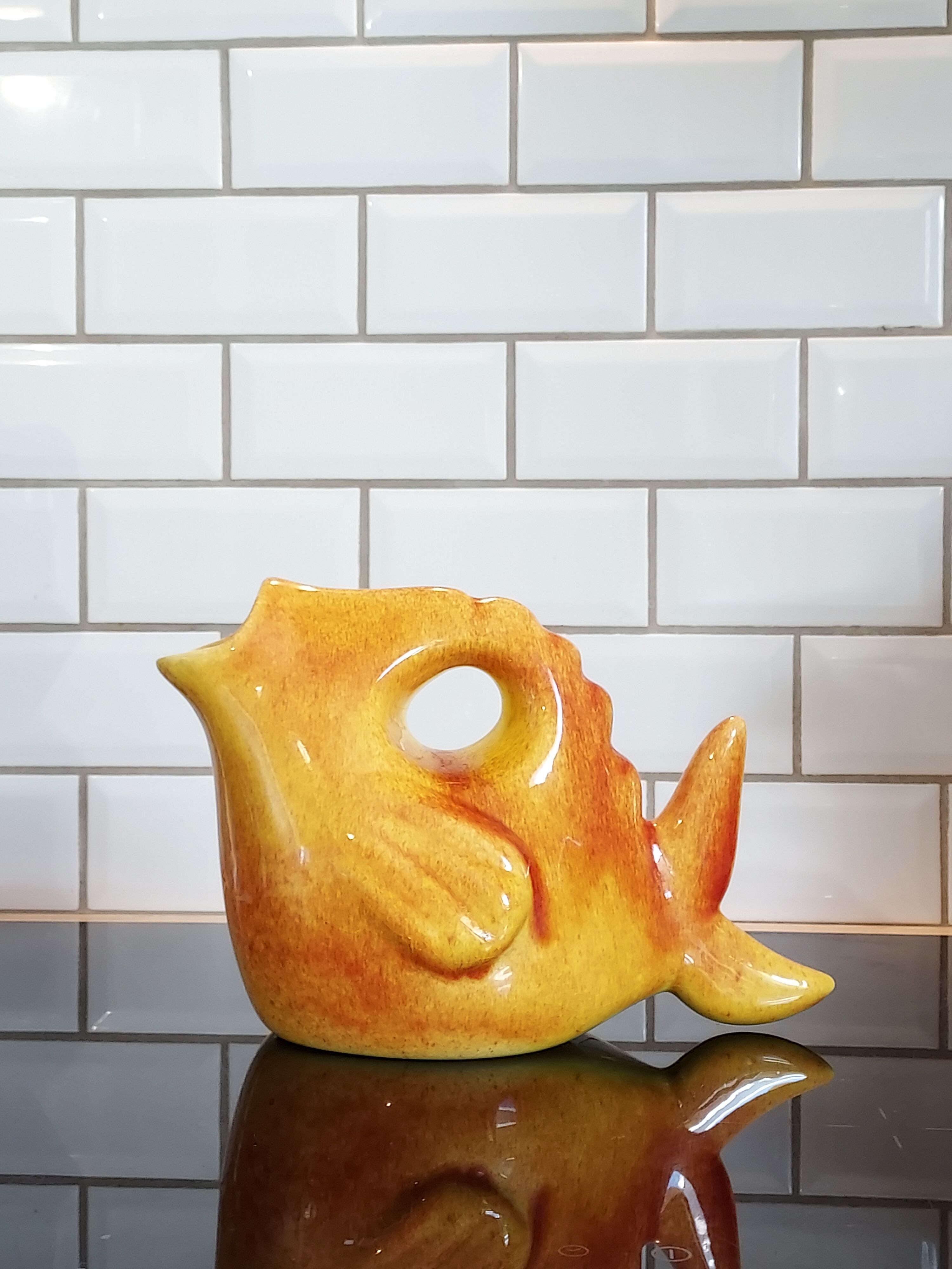 Ceramic fish pitcher