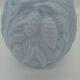 Art Deco Opaline Vase Blue Pastel Glass Pine Cone Decoration France 1930s