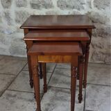 Pull-out tables in cherry style Louis Philippe