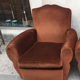 Velvet club chairs pair