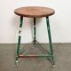 Green Industrial Workshop Stool, 1960s