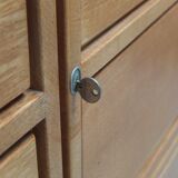 Decorative 'N-Line' bar cabinet in oak by P&J Neirinck, 1968