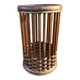 Bamboo rattan umbrella stand, vintage, 60s
