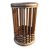 Bamboo rattan umbrella stand, vintage, 60s