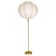Large brass table lamp by Aage Petersen, for Le Klint, Denmark, 1970s.