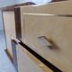 Vintage lacquered goatskin credenza, 1970s